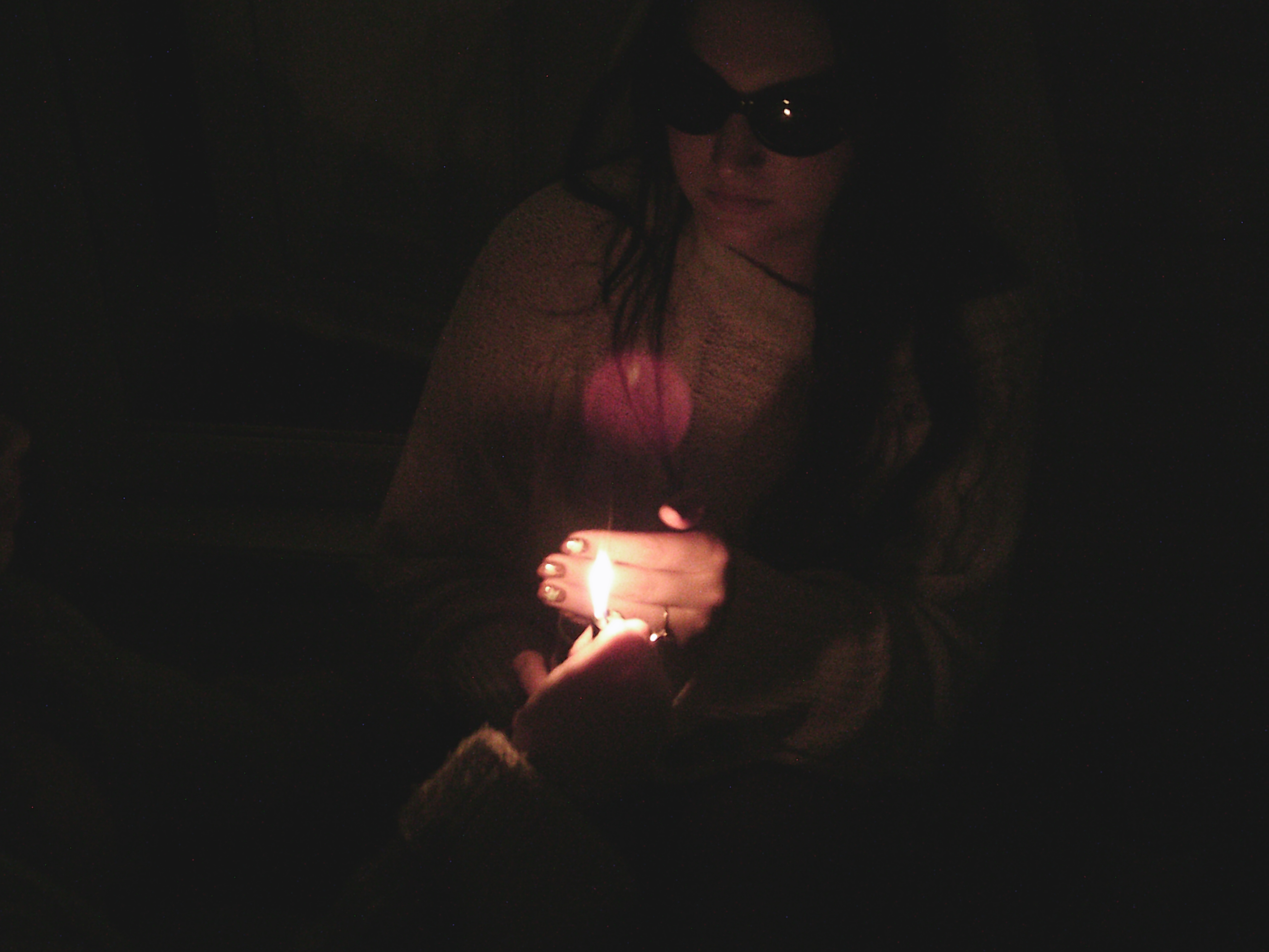 brianna the bride with flame